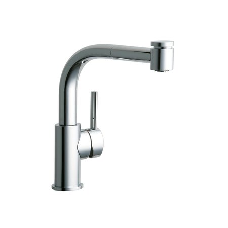 ELKAY Mystic Single Hole Bar Faucet With Pull-Out Spray And Lever Handle Chrome LKMY1042CR